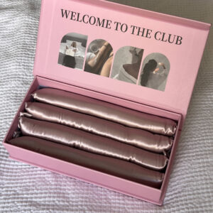 Doughnut style 4 pack Mulberry Silk Heatless Curling Set